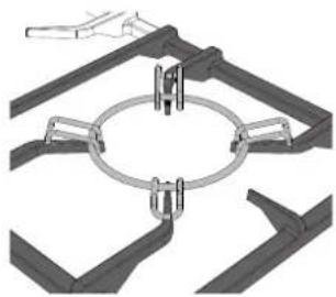 SMEG C6GMXA8 - Using the reduction pan stands - 2