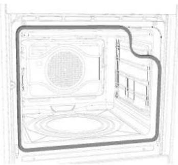 SMEG C6GMXA8 - Removing the door seal (not on pyrolitic models) - 1