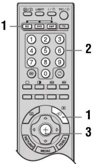 1 2 3 RETURN MENU TOOLS RETURN 0 1 2 3 4 5 6 7 8 9 DVD AMP TV LIGHT TV1/0