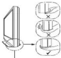 Diagram illustrating a folding or retraction process with labeled steps and directional arrows
