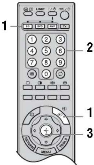SONY Bravia KLV-46X350A - Programming the remote - 1
