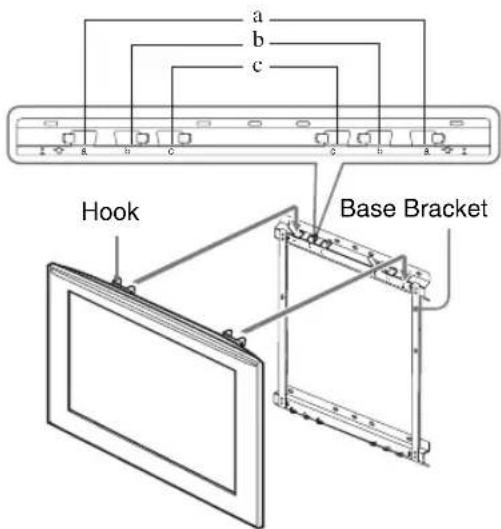 a b c Hook Base Bracket