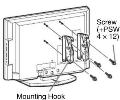 Screw (+PSW 4 x 12) Mounting Hook