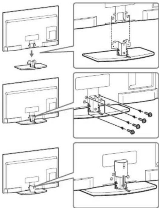 SONY Bravia KLV-40EX500 - 1: Attaching the stand - 1