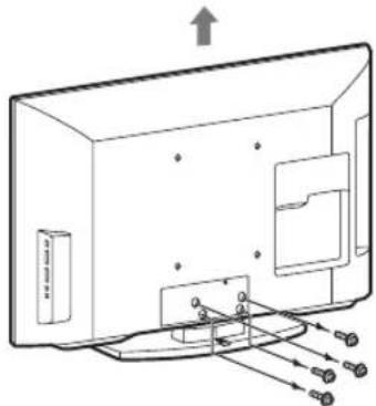 SONY Bravia KLV-40EX500 - Detaching the stand from the TV - 2