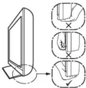 Diagram illustrating a hand positioning technique with three steps: before viewing, after viewing, and after making a check.