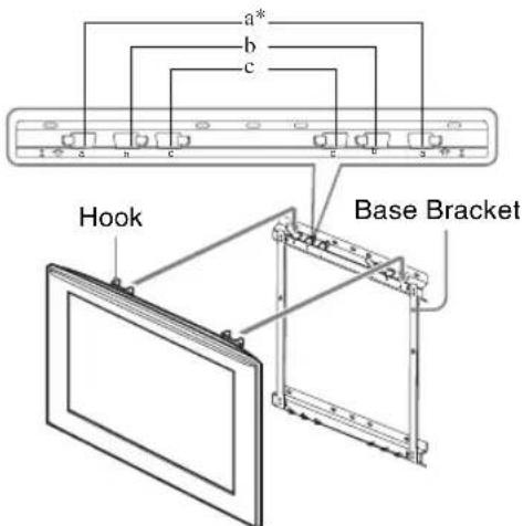 a* b c Hook Base Bracket