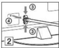 SONY Bravia KLV-42EX410 - 4: Bundling the cables - 6