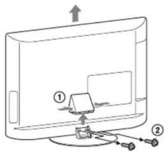 Diagram of a device with labeled parts and directional arrows indicating movement or assembly