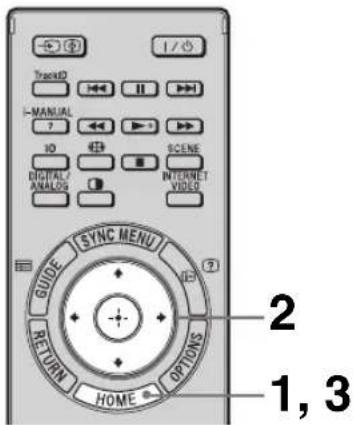 TrackD MANUAL 10 DIGITAL/ANALOG SYNC MENU RETURN HOME OPTIONS 2 1, 3
