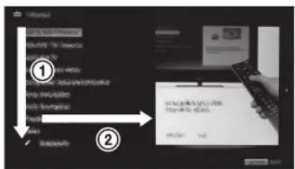 Screenshot of a software interface with numbered steps and a dialog box containing text in Chinese.