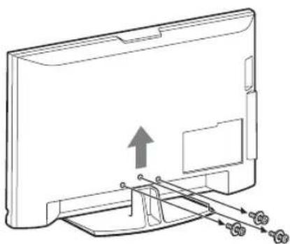 SONY Bravia KLV-52W400A - Detaching the Table- Top Stand from the TV - 2