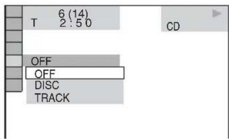 SONY DAV-DZ820KW - Press ↑/↓ to select [REPEAT], then press ⊕ - 1