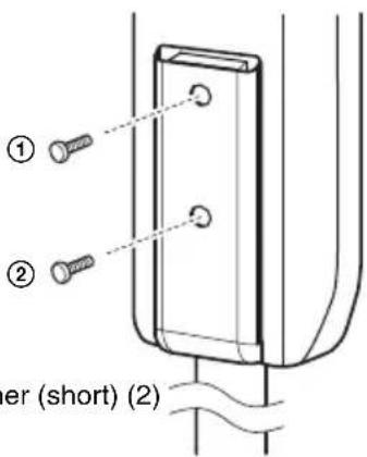 SONY DAV-DZ820KW - Secure the speaker with the screws in order ① to ②. - 1