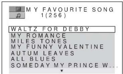 SONY DAV-DZ550 - Press ↑/↓ to select an album and press ENTER. - 1
