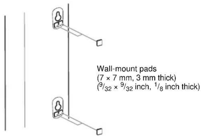 SONY DAV-DZ550 - Installing the speakers on the wall - 5