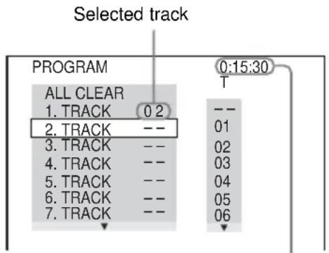 SONY DAV-DZ550 - Select the track you want to program. - 1