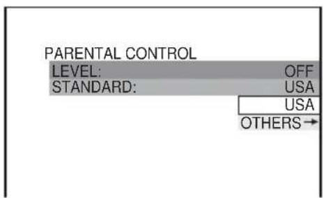 SONY DAV-DZ550 - Press ↑/↓ to select [STANDARD], then press ENTER. - 1