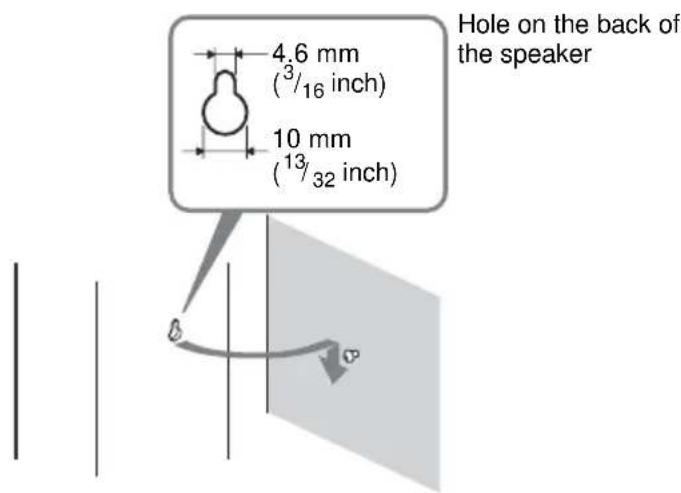 SONY DAV-DZ550 - Installing the speakers on the wall - 6