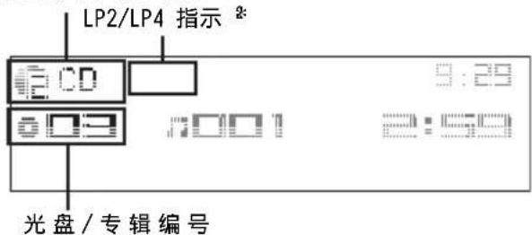 LP2/LP4 指示 * ECD 9:29 003 :001 2:50 光盘/专辑编号