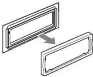 SONY CDX-RA750 - Remove the protection collar. - 3