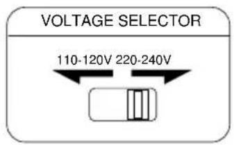 SPANNUNGSWÄHLER 110-120V 220-240V