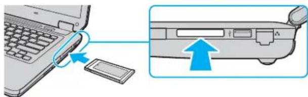 SONY Vaio VGN-CS38GD - To insert an ExpressCard module - 1