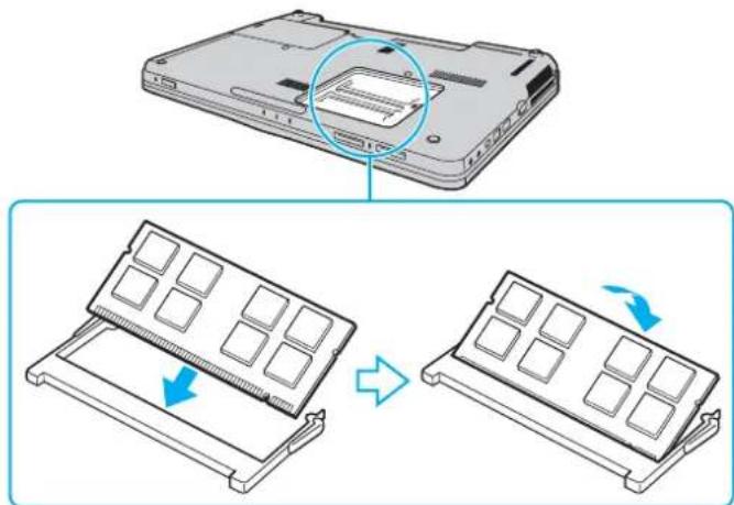 SONY Vaio VGN-CS38GD - Removing and Installing a Memory Module - 3
