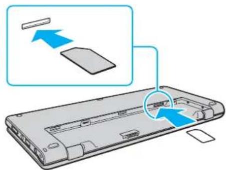 SONY Vaio VPCP116KG - To insert a SIM card - 3