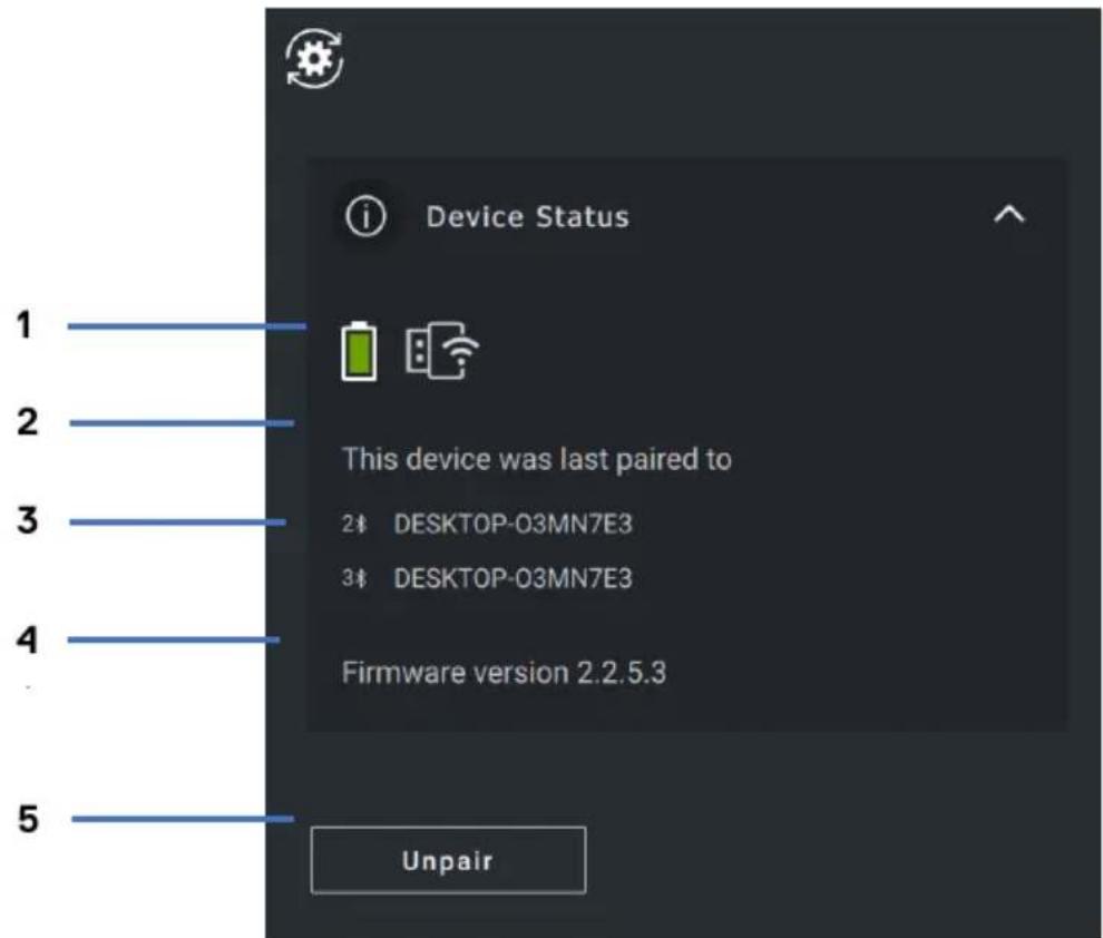 DELL KM7321W - Gerätestatus - 1