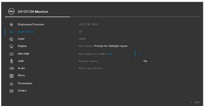 DELL C2422HE - Setting the Auto KVM - 6