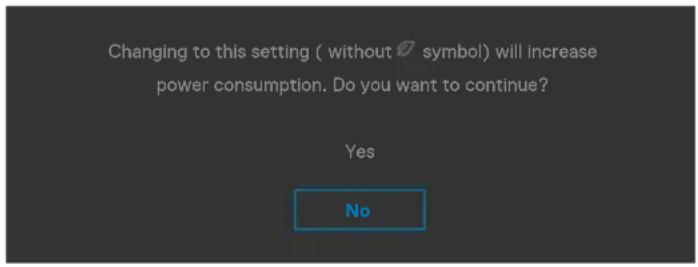 DELL C2422HE - OSD warning messages - 12