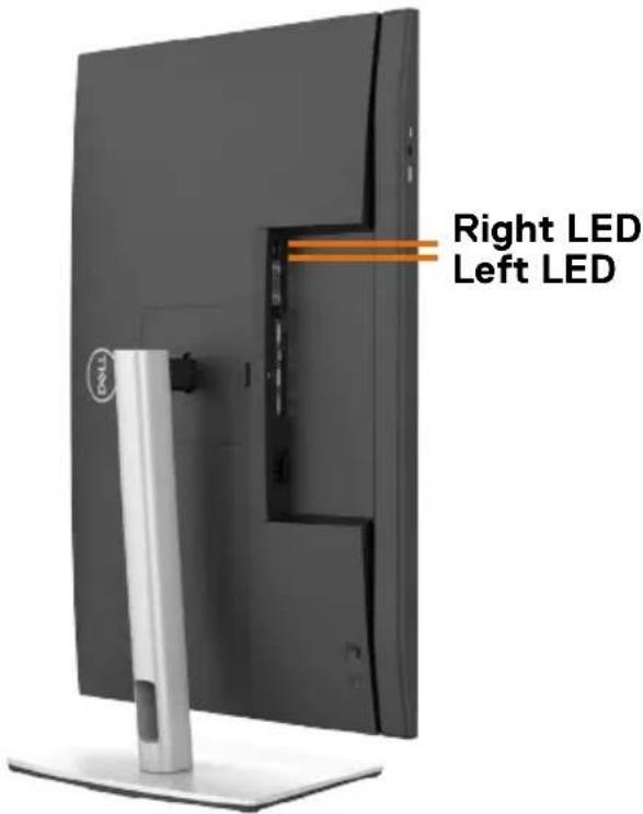 DELL C2422HE - RJ45 Connector LED status: - 1