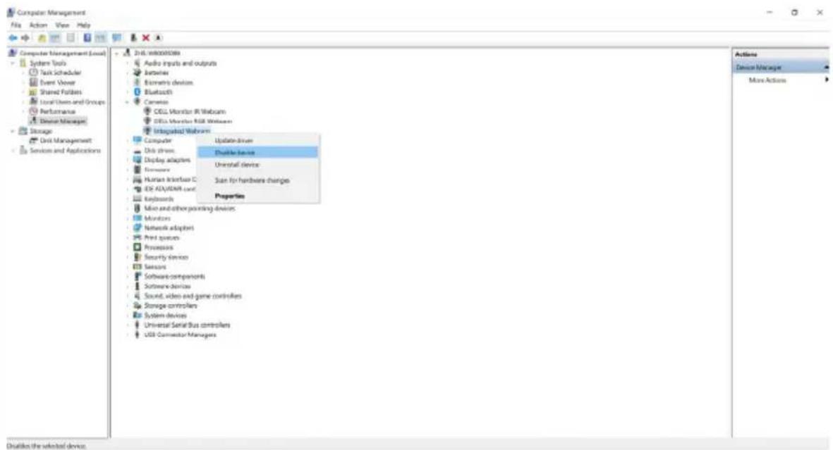 DELL C2422HE - Setting up the monitor webcam as default setting - 8