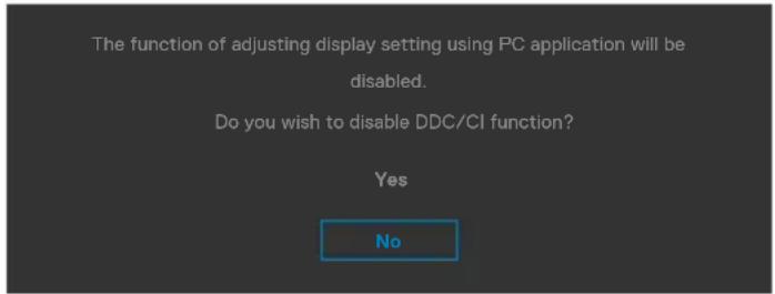 DELL C2422HE - OSD warning messages - 2