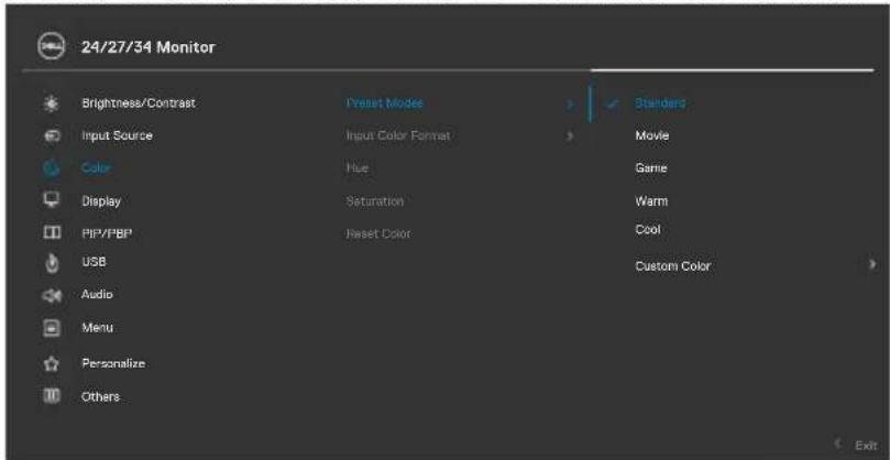 DELL C2422HE - Preset Modes - 1