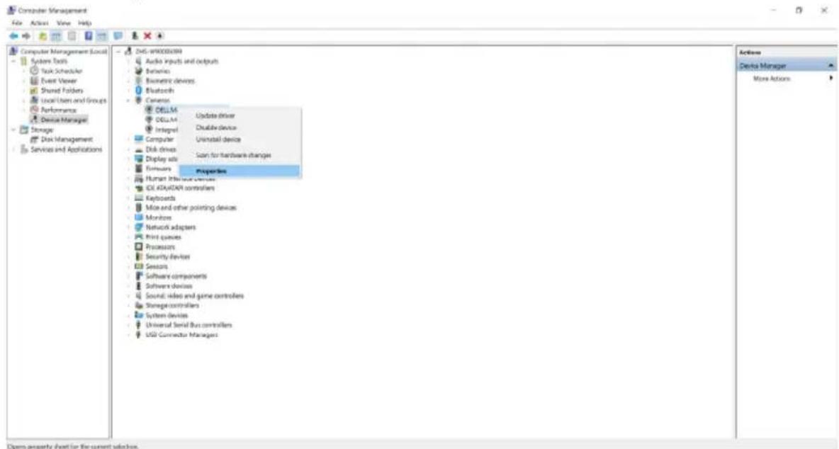 DELL C2422HE - Setting up the monitor webcam as default setting - 2