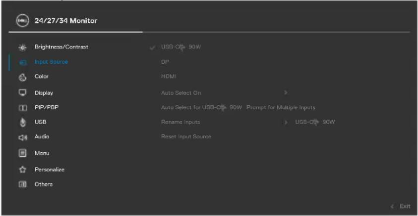 DELL C2422HE - Using the On-Screen Display (OSD) Menu - 4