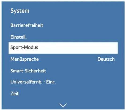 SAMSUNG UE48J5512AK - Aktivieren des Sport-Modus - 1