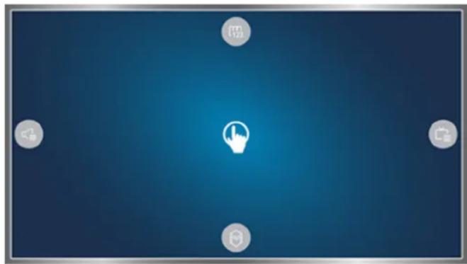 SAMSUNG UA55JU50SWJ - Showing the motion control screens while viewing a broadcast - 2