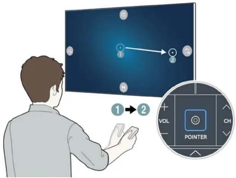 SAMSUNG UA55JU50SWJ - Operating the TV with the POINTER button - 1