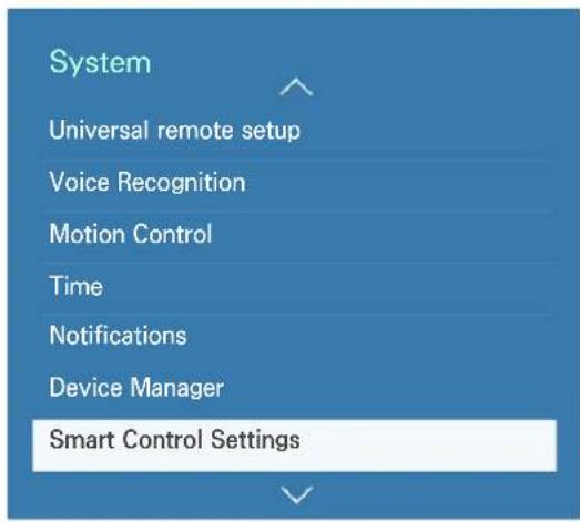 SAMSUNG UA55JU50SWJ - Setting up the Samsung Smart Control - 1