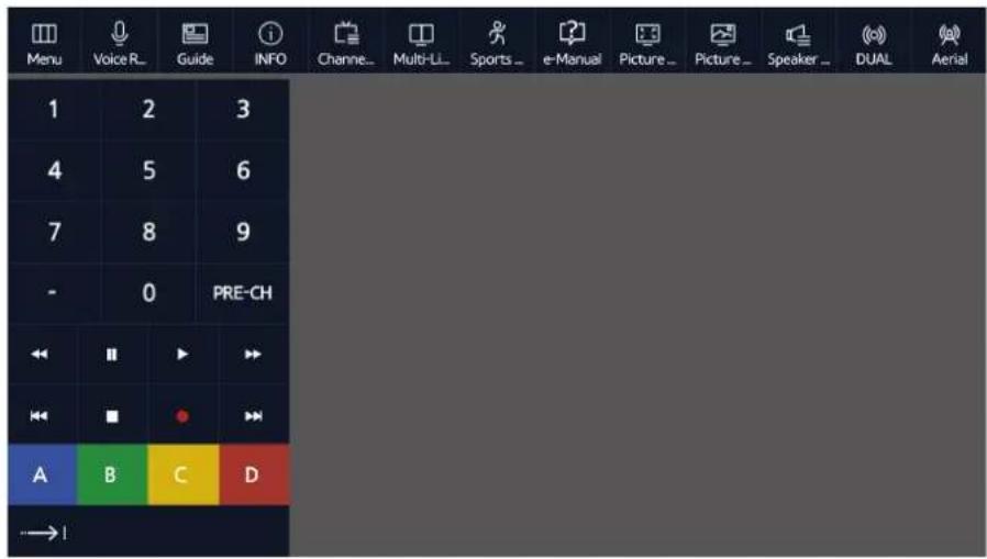 SAMSUNG UA55JU50SWJ - Displaying the Remote Control on the Screen (virtual remote control) - 1