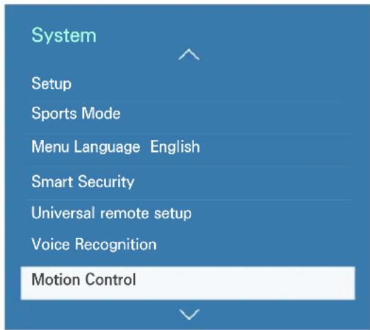 SAMSUNG UA55JU50SWJ - Setting up Motion Control - 1