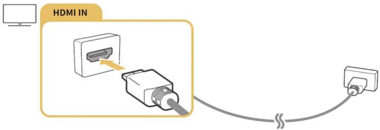 SAMSUNG UN50NU7100G - Connecting with an HDMI cable - 1