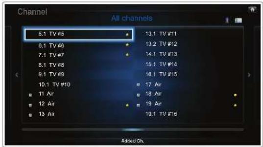 SAMSUNG UN40D5500RG - Channel - 1