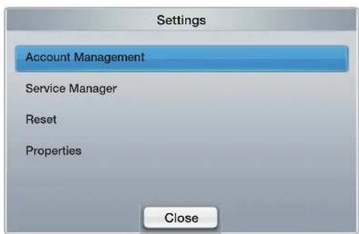 SAMSUNG UN40D5500RG - • Account Management - 1