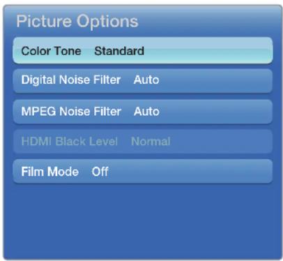 SAMSUNG UN40D5500RG - Picture Options - 1