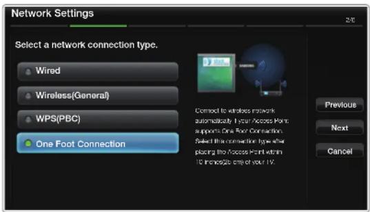 SAMSUNG UN40D5500RG - How to set up using One Foot Connection - 1