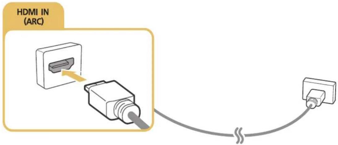 SAMSUNG UA55JU7500K - Connecting with an HDMI (ARC) cable - 1